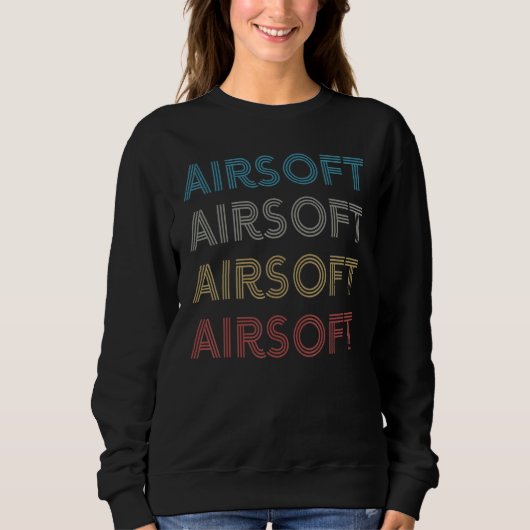 Vintager Airsoft-Retro-Stil Sweatshirt (Vorderseite)