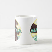 Vintager Alaska-Totem-Seeadler Kaffeetasse (Mittel)