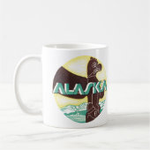Vintager Alaska-Totem-Seeadler Kaffeetasse (Links)