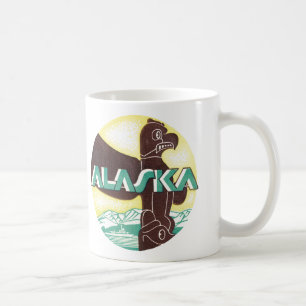 Vintager Alaska-Totem-Seeadler Kaffeetasse