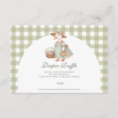 Vintager, Alberner Gänseschwanz-Windeln Begleitkarte (Vorderseite)