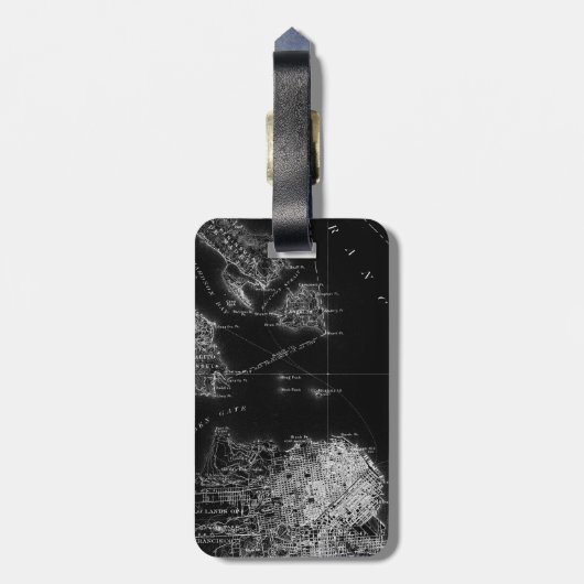 Vintager Alcatraz-Kartengepäck Gepäckanhänger (Rückseite vertikal)