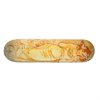 Vintager Alfons M. Mucha Skateboard