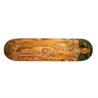 Vintager Alfons M. Mucha Skateboard