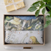 Vintager Alice im Wunderland Kartenprüfstand Seidenpapier (Geschenk)