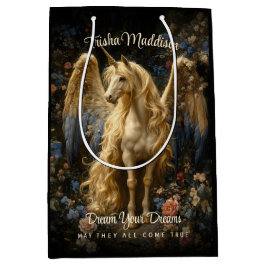 Vintager Alicorn-Wald Unicorn Magisches Wald Mittlere Geschenktüte