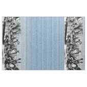 Vintager Alignment-Text und Border Blue Stoff (Yard (91,4 cm))