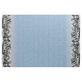 Vintager Alignment-Text und doppelter Rand blau Stoff (Yard (91,4 cm))
