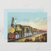 Vintager Alkoholzug Postkarte (Vorne/Hinten)