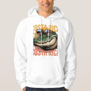 Vintager Alligator Costa Rica Wandern Hoodie