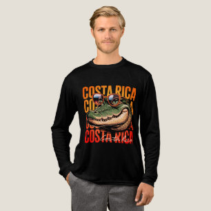 Vintager Alligator Costa Rica Wandern Tri-Blend Shirt