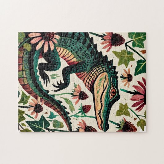 Vintager Alligator Puzzle (Horizontal)