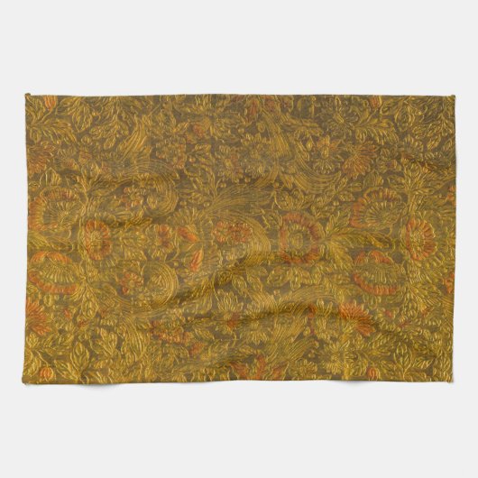 Vintager Allover mit Blumenmuster Geschirrtuch (Horizontal)