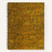 Vintager Allover mit Blumenmuster Notizblock (Vorderseite)