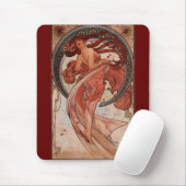 Vintager Alphones Mucha Tanz Mousepad (Mit Mouse)
