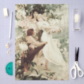 Vintager Alphonse Mucha Geist des Frühlings Seidenpapier (Handwerk)