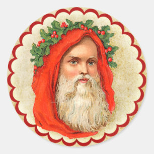 Vintager alte Weltsankt-Aufkleber Runder Aufkleber