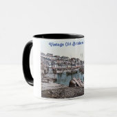 Vintager alter Brixham in den 80er Jahren Tasse (Vorderseite Links)