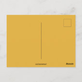 Vintager alter Mann, Junge Engel mit Uhrenneujahr Postkarte (Rückseite)