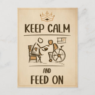 Vintager alter Modegärtner, Pflegegeschenk Postkarte