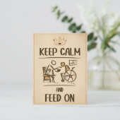 Vintager alter Modegärtner, Pflegegeschenk Postkarte (Stehend Vorderseite)