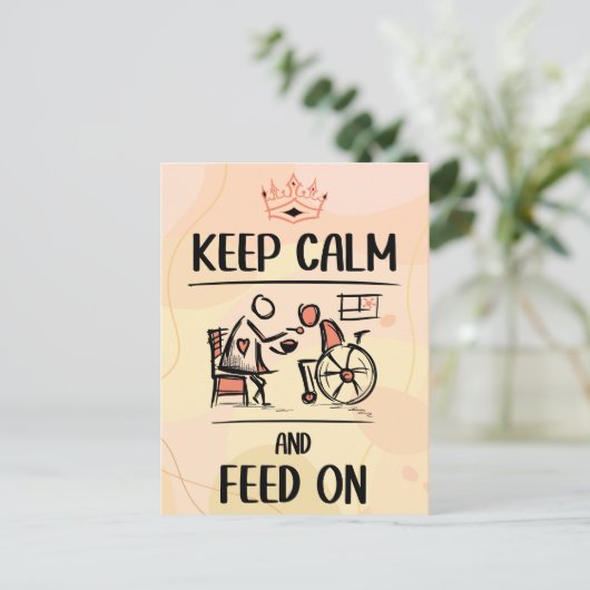 Vintager alter Modegärtner, Pflegegeschenk Postkarte (Stehend Vorderseite)