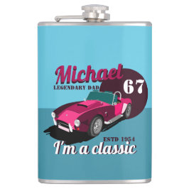 Vintager alter Name des legendären Papa Flachmann