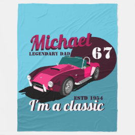 Vintager alter Name des legendären Papa Fleecedecke