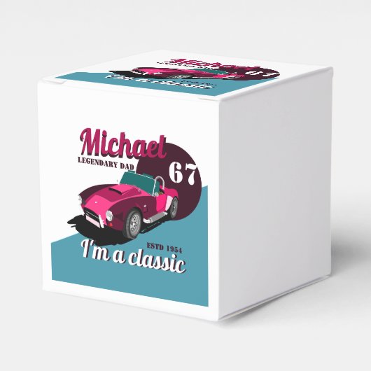 Vintager alter Name des legendären Papa Geschenkschachtel (Vorderseite)