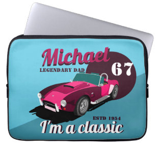 Vintager alter Name des legendären Papa Laptopschutzhülle