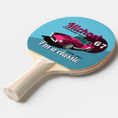 Vintager alter Name des legendären Papa Tischtennis Schläger (Vorderseite)