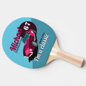 Vintager alter Name des legendären Papa Tischtennis Schläger (Seitenansicht)