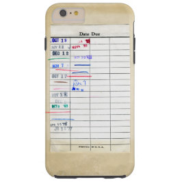 Vintager alter Papierdatums-passender Bibliothek Tough iPhone 6 Plus Hülle