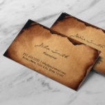 Vintager Altgebrannter Papierapotheker Visitenkarte<br><div class="desc">Vintage Altpapierphasen-Visitenkarten.</div>