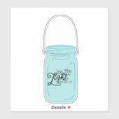 Vintager, altmodischer Jar ist das leichte Zitat Aufkleber (Blatt)