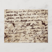 Vintager Altschriftbrief Postkarte (Vorderseite)