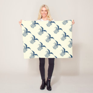 Vintager American Bald Eagle Stars Streifen Schild Fleecedecke