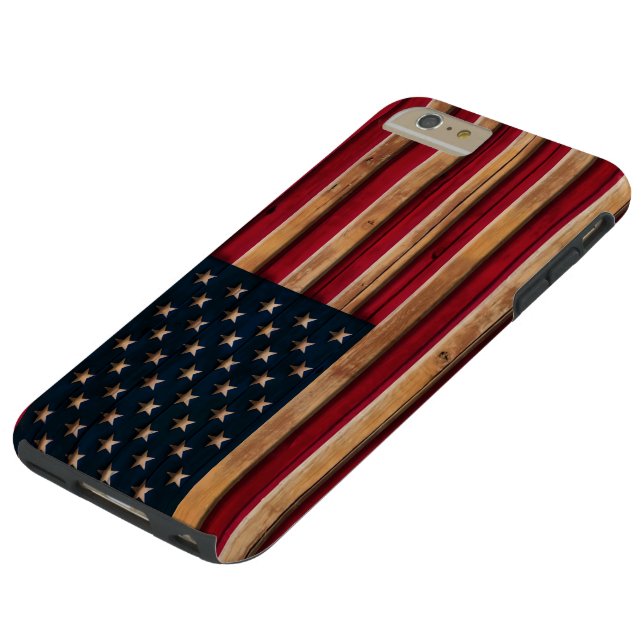 Vintager amerikanische Flaggen-beunruhigter Case-Mate iPhone Hülle (Oberseite)