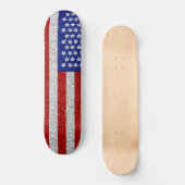 Vintager amerikanische FlaggeSkateboard Skateboard (Vorderseite)