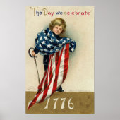 Vintager Amerikanische Unabhängigkeitstag Patrioti Poster (Vorne)