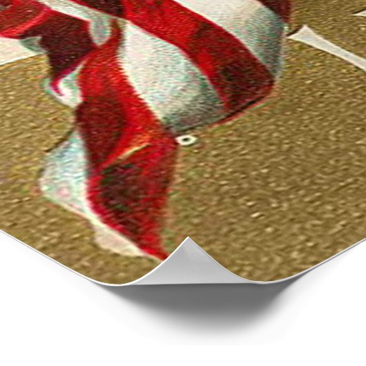 Vintager Amerikanische Unabhängigkeitstag Patrioti Poster (Ecke)