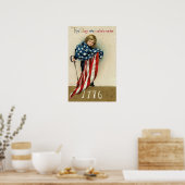 Vintager Amerikanische Unabhängigkeitstag Patrioti Poster (Küche)