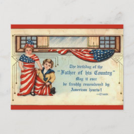 Vintager Amerikanische Unabhängigkeitstag Postkarte