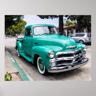 Vintager amerikanischer Abholwagen Poster