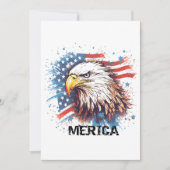 Vintager amerikanischer Adler Einladung (Vorderseite)