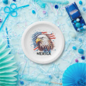 Vintager amerikanischer Adler Pappteller (Party)