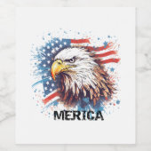 Vintager amerikanischer Adler Weinetikett (Einzelnes Label)