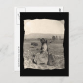 Vintager amerikanischer Apache Postkarte (Vorne/Hinten)