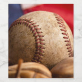 Vintager amerikanischer Baseball Weinetikett (Einzelnes Label)