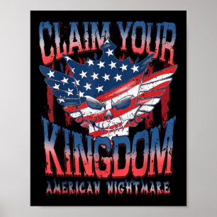 Vintager amerikanischer Fantasietraum beansprucht Poster